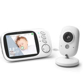 GHB Baby Monitor with Camera Baby Monitor 3.2 Inch LCD Night Vision VOX Mode Intercom Function and Lullabies Indoor
