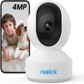REOLINK E1 Pro Indoor Security Camera, 4MP Plug-in Pet Camera Support 2.4/5 GHz WiFi, 360 Degree Baby/Dog Monitor with Auto Tracking, Person/Pet Detection, Night Vision, 2 Way Audio, Local Storage,WITHOUT BOX