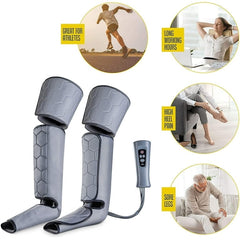 Leg Massager for Circulation - Calf, Foot, Thigh Massager - 6 Modes, 4 Intensities - Pain Relief &amp; Relaxation