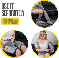 Leg Massager for Circulation - Calf, Foot, Thigh Massager - 6 Modes, 4 Intensities - Pain Relief &amp; Relaxation
