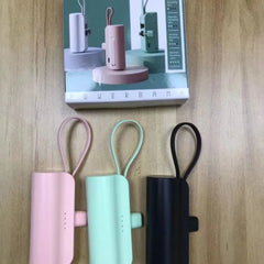 Mini Gift Powerbank 3000mah Cute Capsule Rechargeable Power Bank 5000mAh with Holder