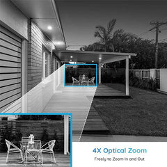 Relink rlc 511w wired and wifi outdoor camera with ir night vision 4× optical zoom box pack with complete accessories