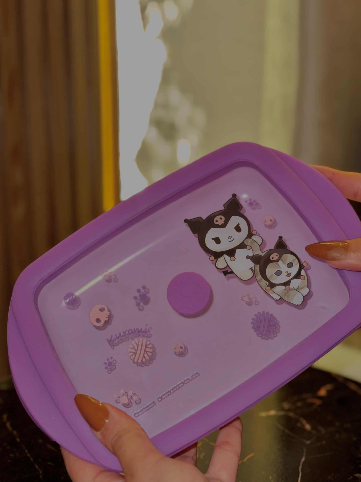 Mofusand x Sanrio Hello Kitty Bento Glass Lunch Box - Airtight Food Container (7-11 Edition)