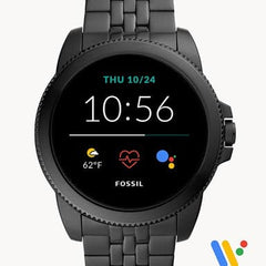 Fossil Men's Gen 5E 44mm Stainless Steel Touchscreen Smartwatch, Black