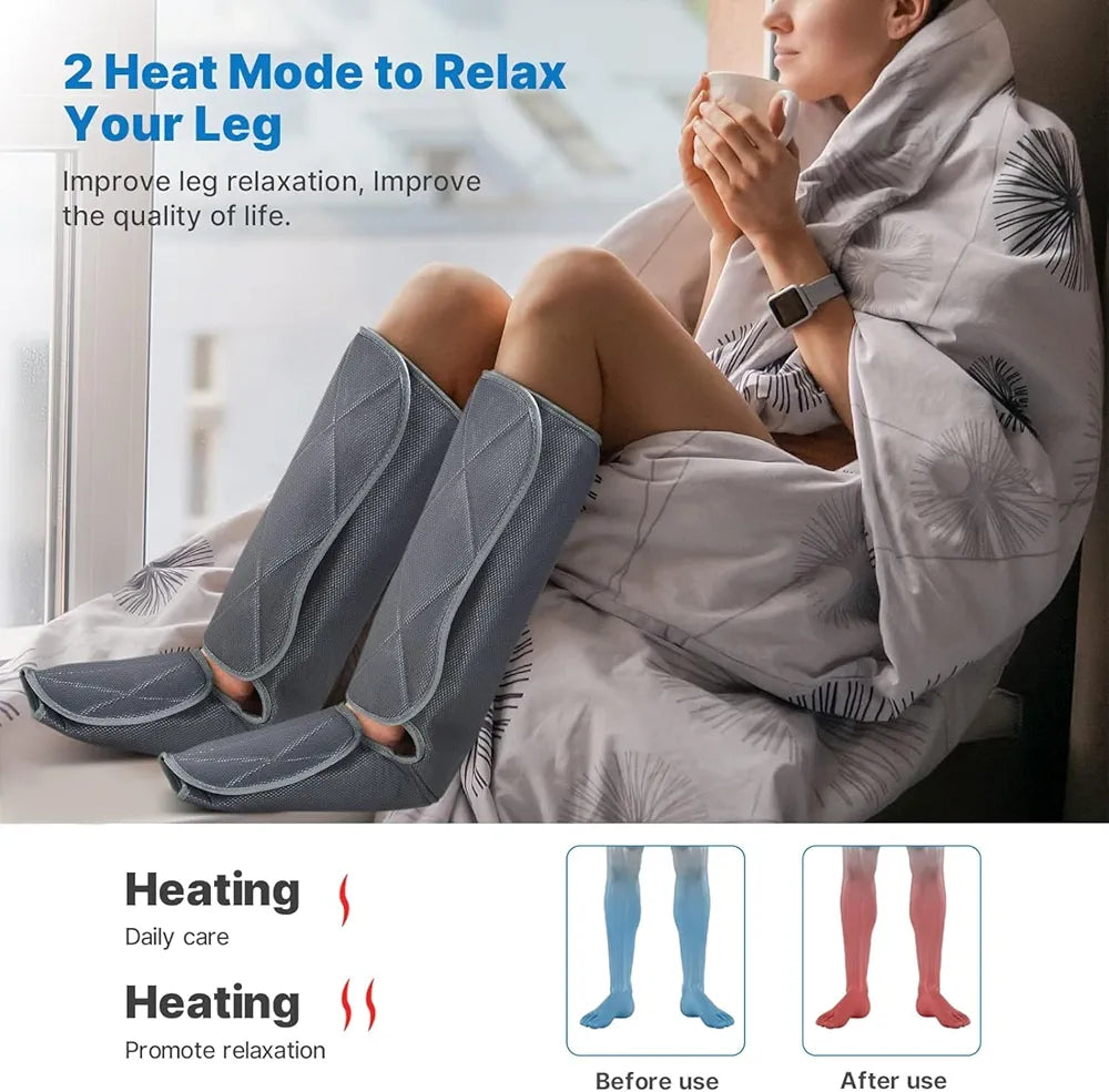 RENPHO Leg Massager and Compression for Circulation, Effective for Fathers Mothers Relaxation Muscles, Calf Massager FSA HSA Eligible