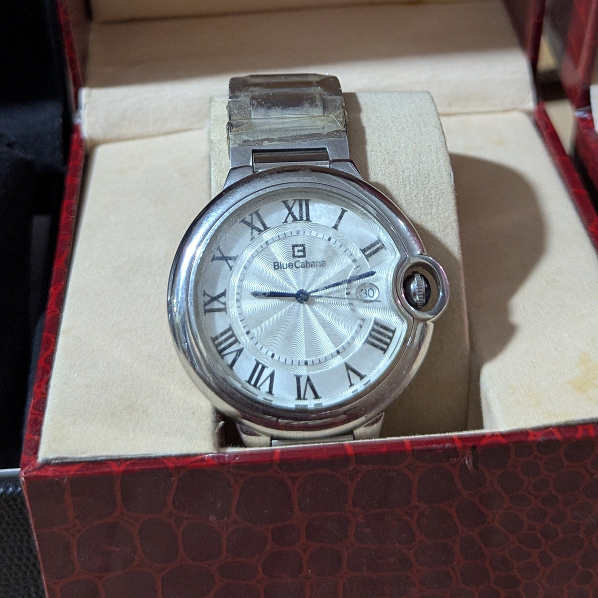 NEW IN BOX Blue cabana 42mm Men's Stainless Steel Watch