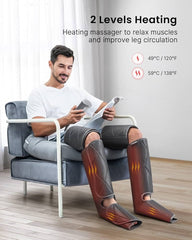 RENPHO Leg Massager with Heat, Compression Calf Thigh Foot Massage