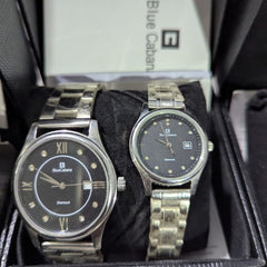 Blue Cabana Diamond Edition couple watch ⌚ (black dial)