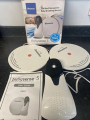 BabySense 5 Baby Breathing and Movement Monitor - White